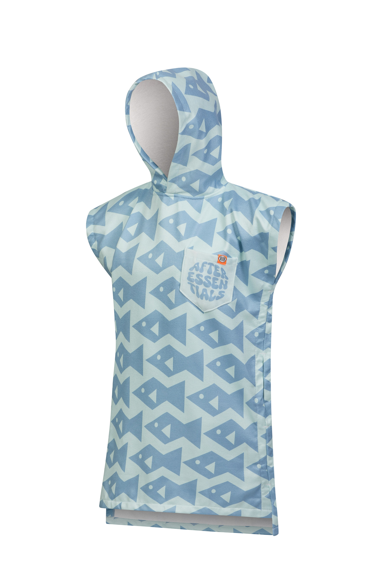 KIDS PONCHO - SQUARE FISH