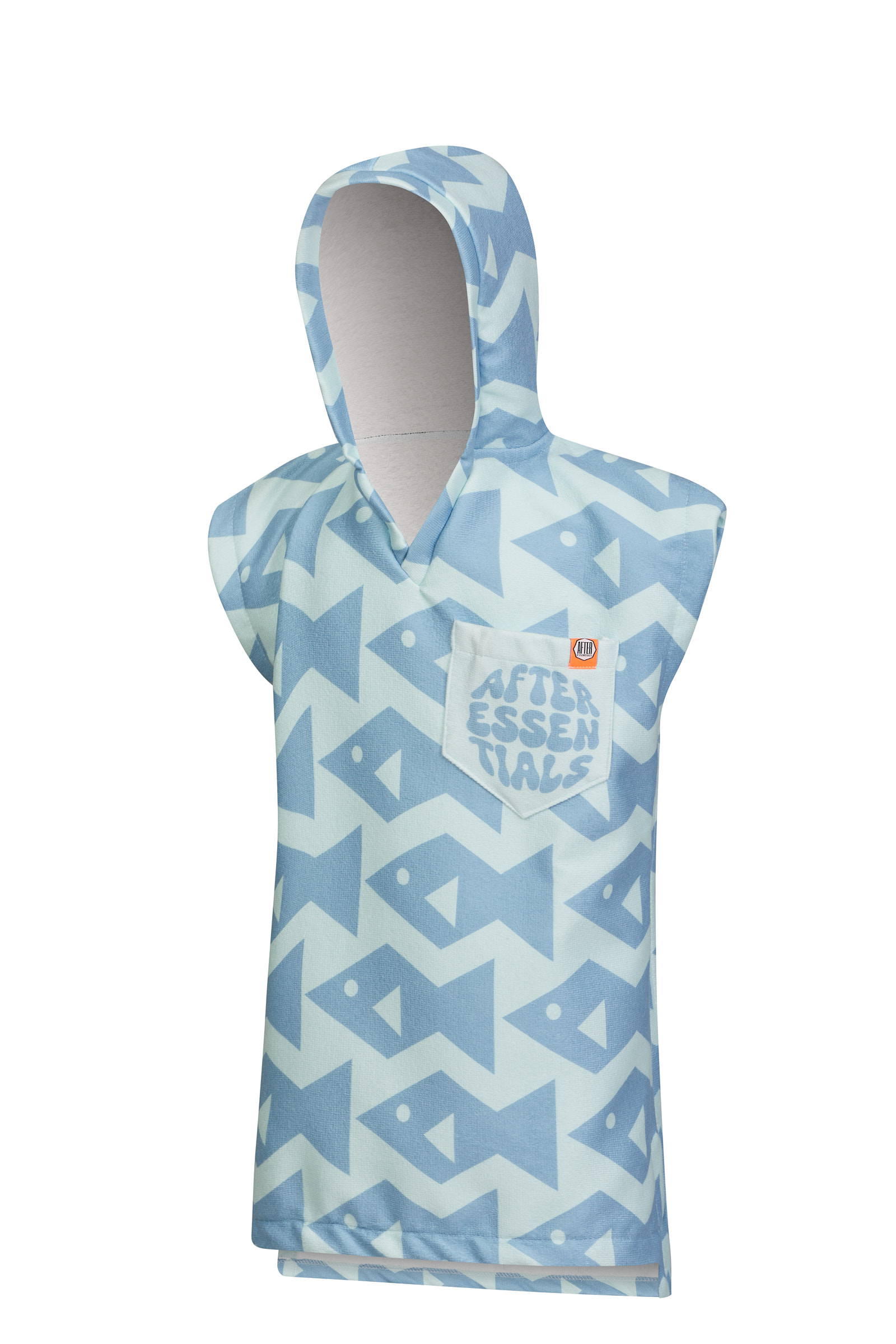 TODDLER PONCHO - SQUARE FISH
