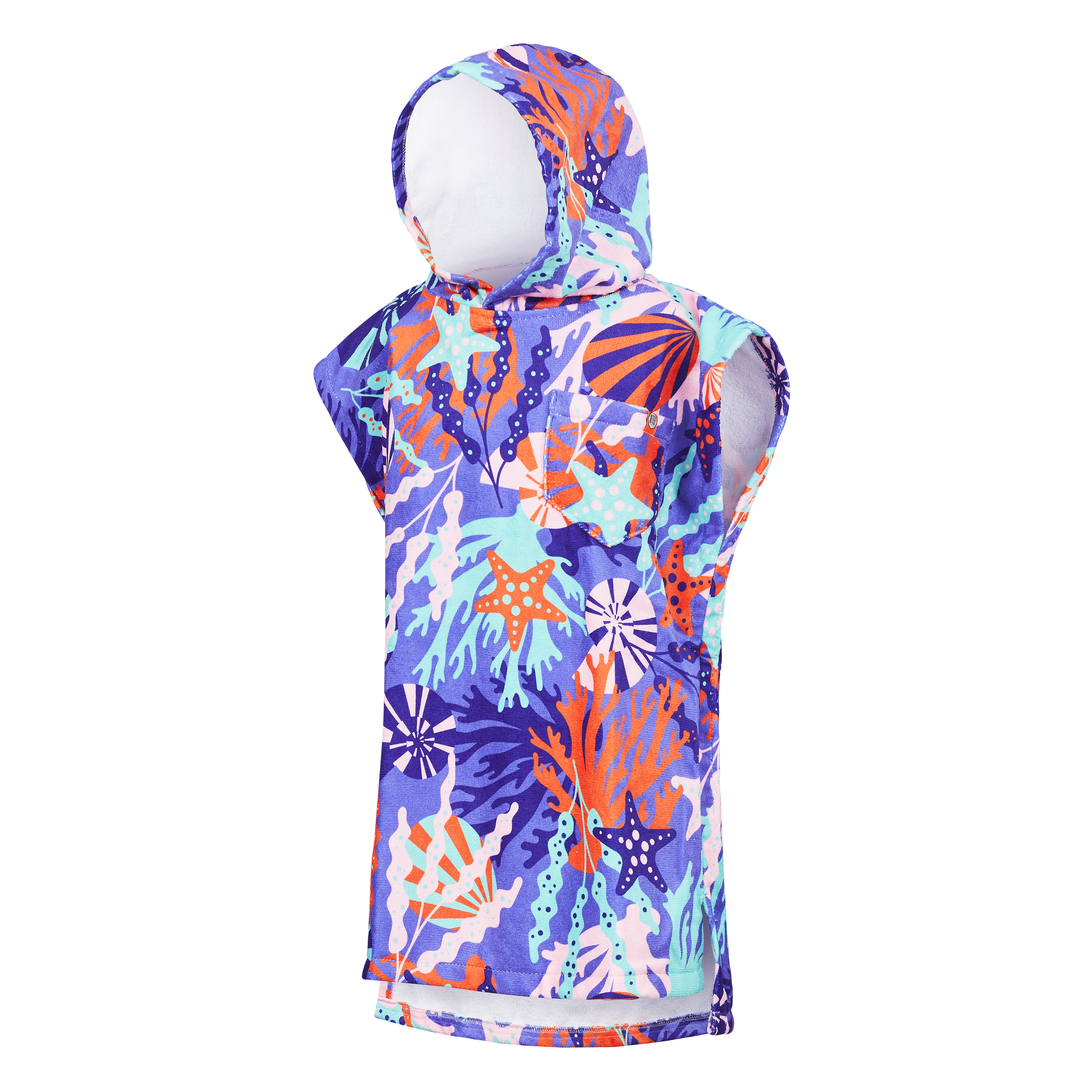 TODDLER PONCHO - CORAL REEF
