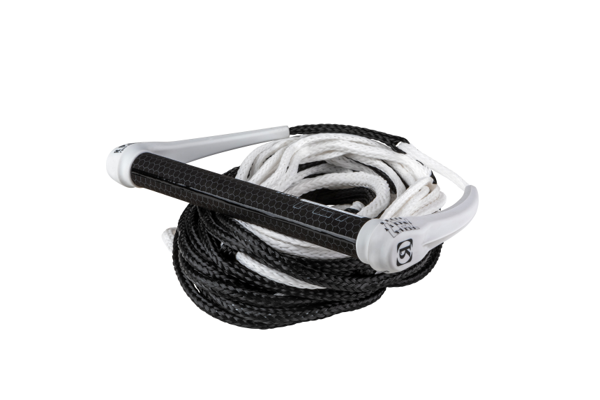 727 Combo - Hide Grip 13in. Handle w/ 72.5ft. 8-Sect. Rope - White/Black