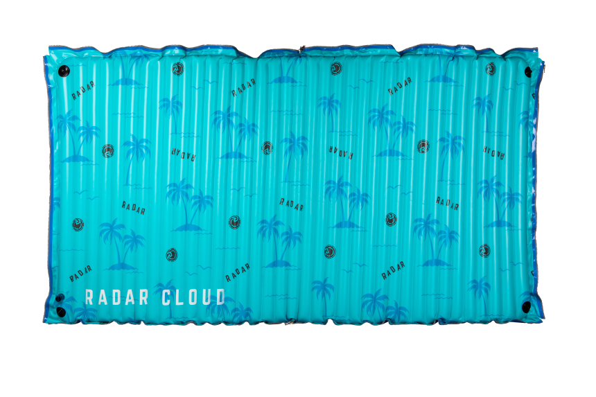 Cloud Water Mat - Blue Palms - 5 ft. x 10 ft.