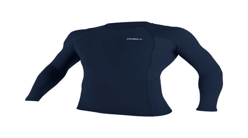 Basic Skins L/S Rash Guard- NAVY- Men