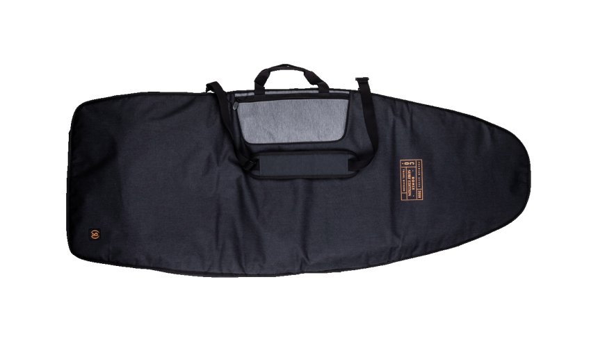 Dempsey - Surf Case w/3D Fin Box - Charcoal / Orange - Up to 5&amp;#39;2