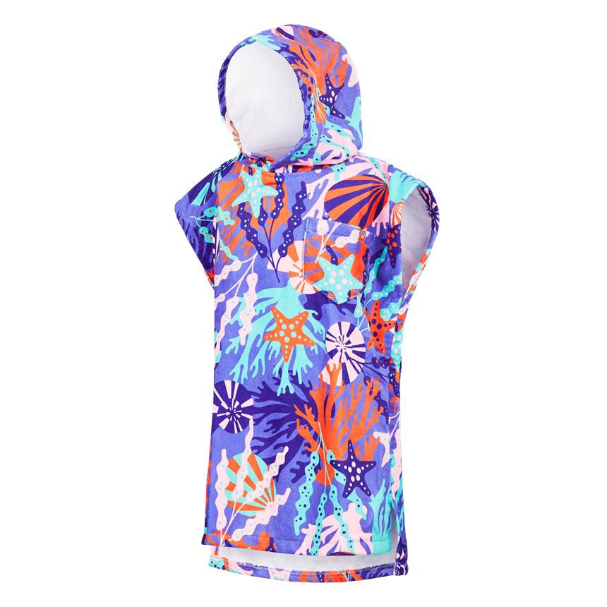TODDLER PONCHO - CORAL REEF