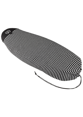 Surf Sock - Round Nose - Black / White - Up To 4&amp;#39;4