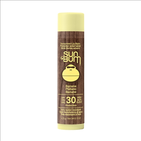 Sun Bum Original SPF 30 Sunscreen Lip Balm – Banana  4.25 G / 0.15 OZ