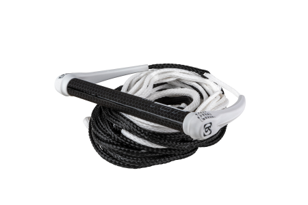727 Combo - Hide Grip 13in. Handle w/ 72.5ft. 8-Sect. Rope - White/Black