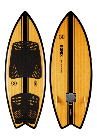 Koal Classic - Fish - Glossy Black / Bamboo - 5&#39;6