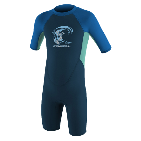 Toddler Reactor-2 2mm Back Zip S/S Spring - Boys- SLA/LHTA/OCN