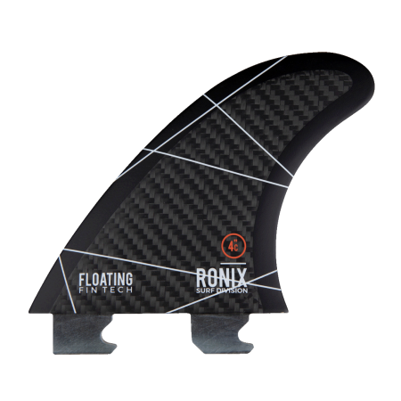 4.0 in. - Floating Fin-S 2.0 - Blueprint - Right Surf Fin - Carbon
