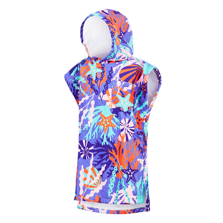 TODDLER PONCHO - CORAL REEF