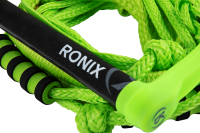 Silicone Bungee Surf Rope-11 in. Handle w/ 25ft 4-Sect. Rope - Volt Green