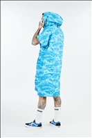 INLINE SERIES PONCHO - OCEAN - BLUE