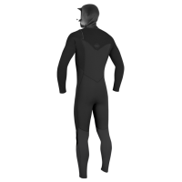 Hyperfreak 5/4+ Chest Zip w/Hood- BLK/BLK