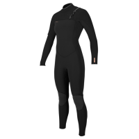 Wms Hyperfreak 5/4+ Chest Zip Full- BLK/BLK