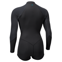 Wms Blueprint 2/1.5 Front Zip L/S Surf Suit