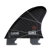 3.0 in - Floating Fin-S 2.0 Tool-Less Fiberglass - Center - Charcoal